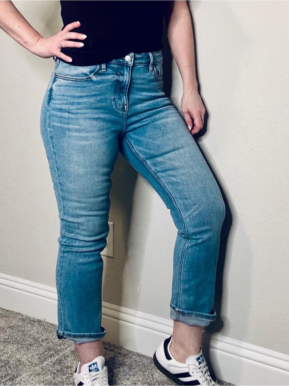 Vigoss Light Blue Skinny Cropped Ankle Jeans Sz 28